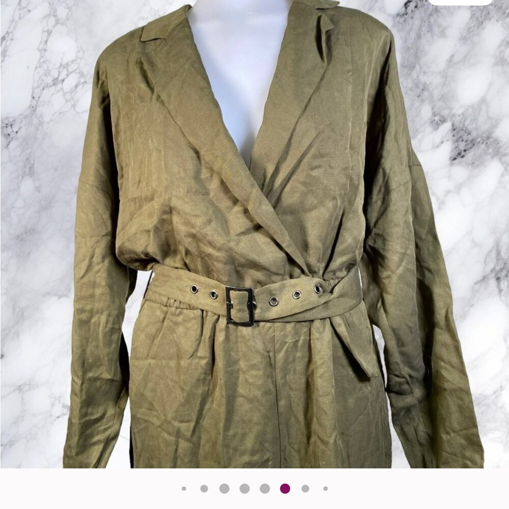 L'Academie Reed Jumpsuit in Green - Picture 8 of 10